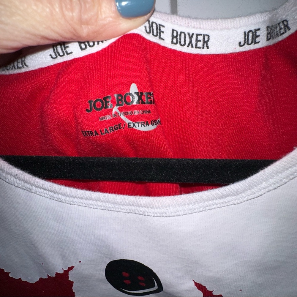 Joe Boxer Santa Shirt with Candy Cane Top - Kids XL - Picture 2 of 6